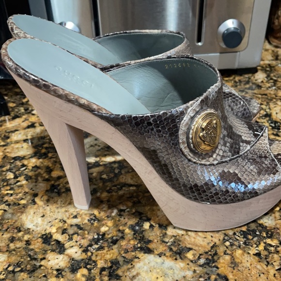 COPY - Genuine snake Gucci clogs - Picture 4 of 8